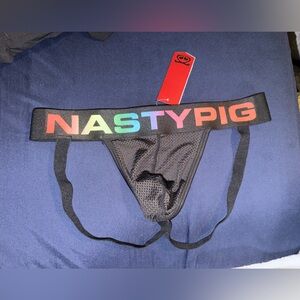 Nasty Pig Black and Red Pride Jockstrap